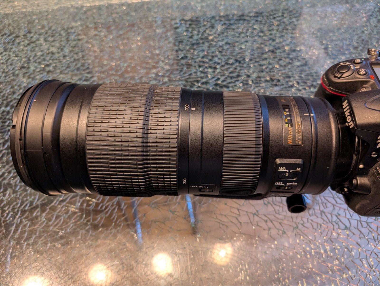 Nikon AF-S NIKKOR 200-500mm f/5.6E ED VR Telelens, Audio, Tv en Foto, Fotografie | Lenzen en Objectieven, Ophalen, Zo goed als nieuw