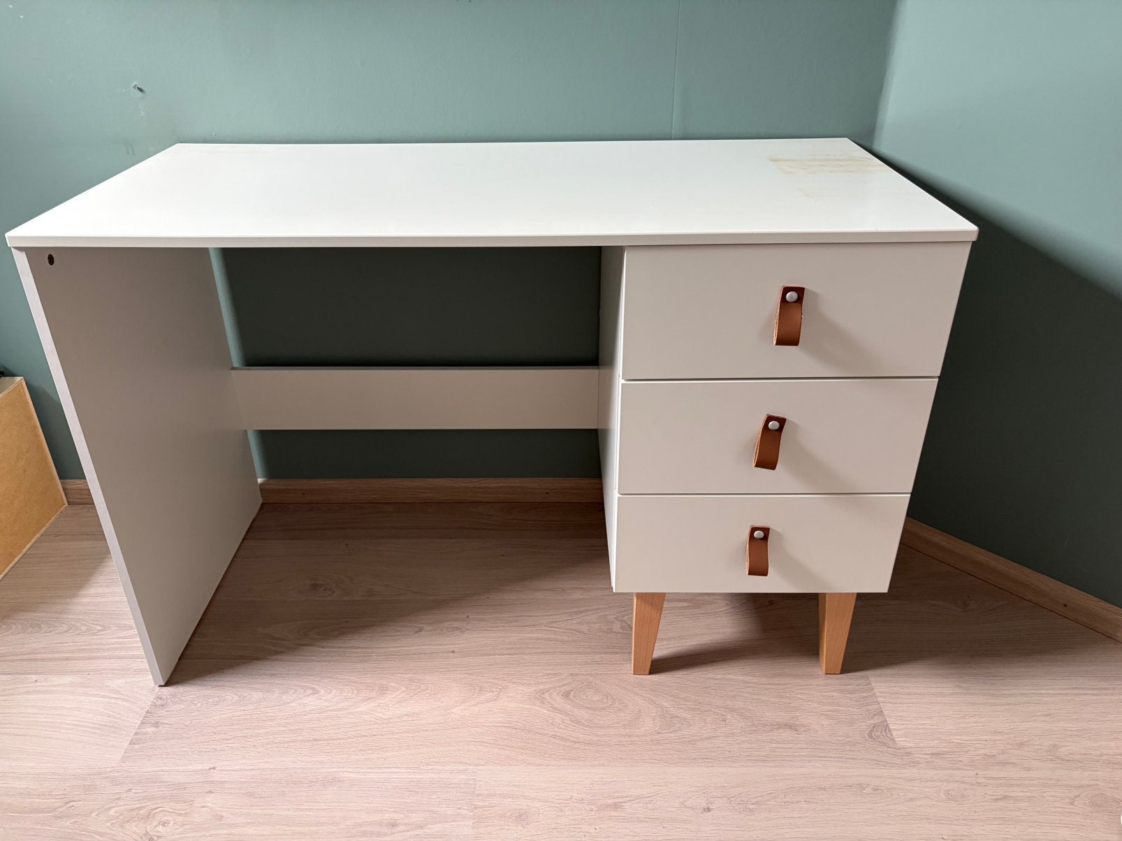 Wit kinderbureau Bopita, Ophalen, Gebruikt, 120 cm, Kinderbureau