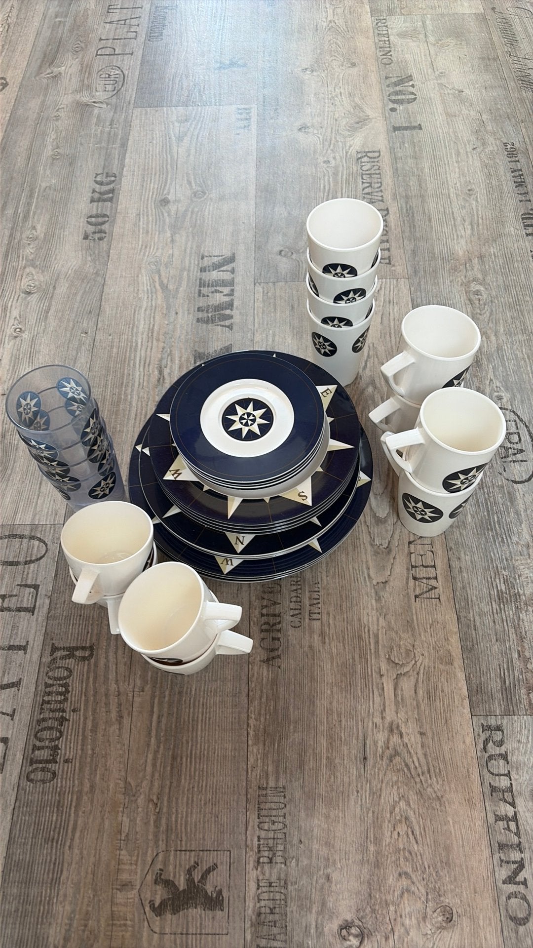 Mepal nautisch servies, Caravans en Kamperen, Kampeeraccessoires, Ophalen, Gebruikt