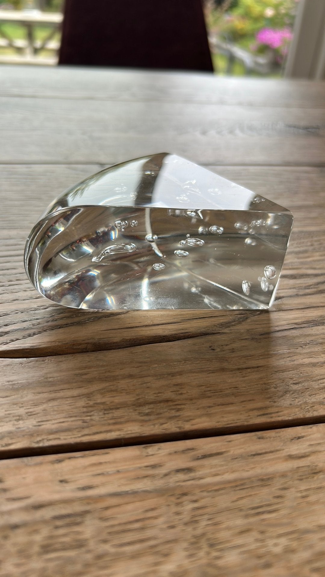 Glakunst in taartpunt, Antiek en Kunst, Antiek | Glas en Kristal, Ophalen of Verzenden