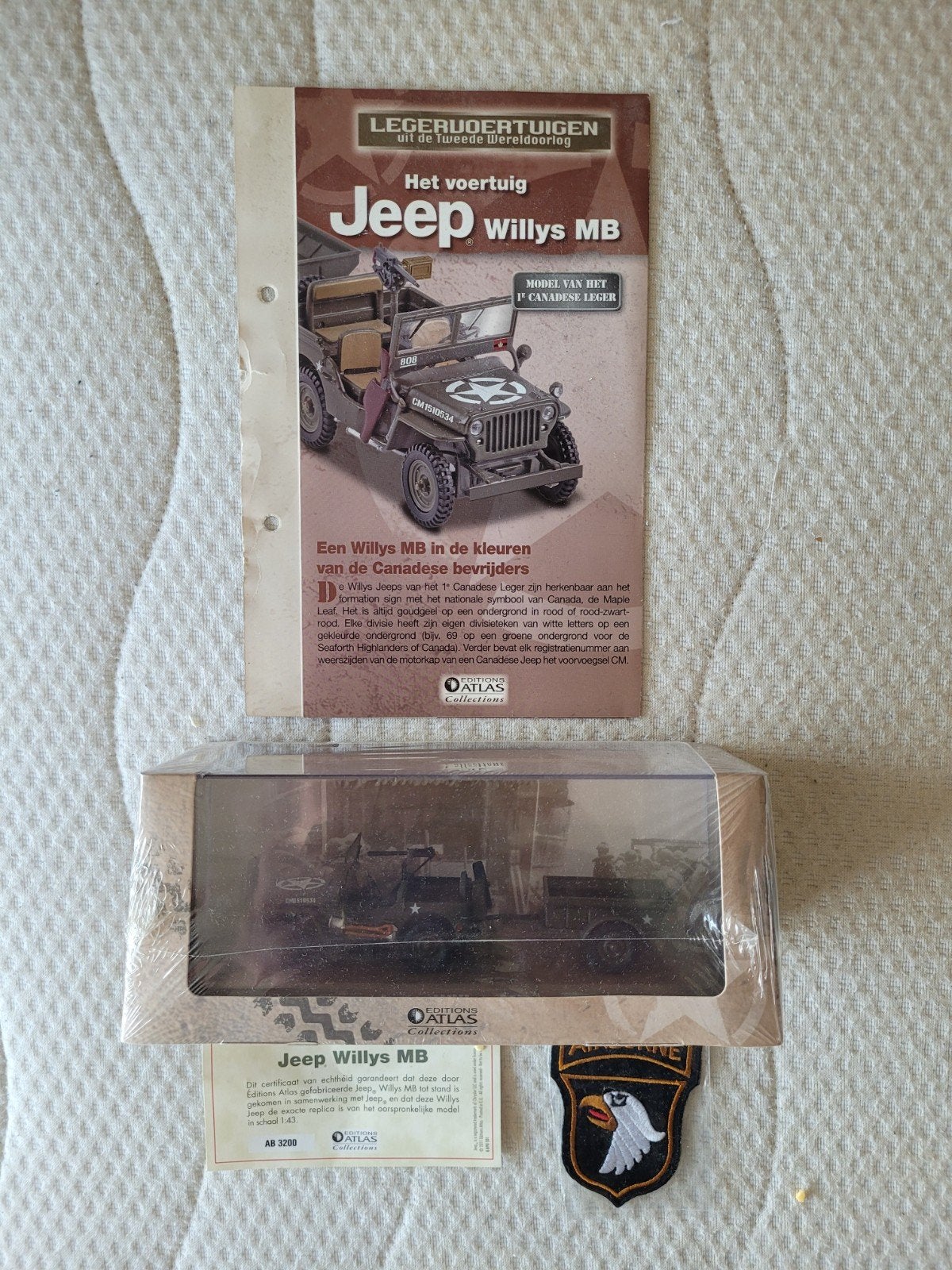 Jeep Willys MB met aanhanger - Editions Atlas Collections, Ophalen of Verzenden, Nieuw