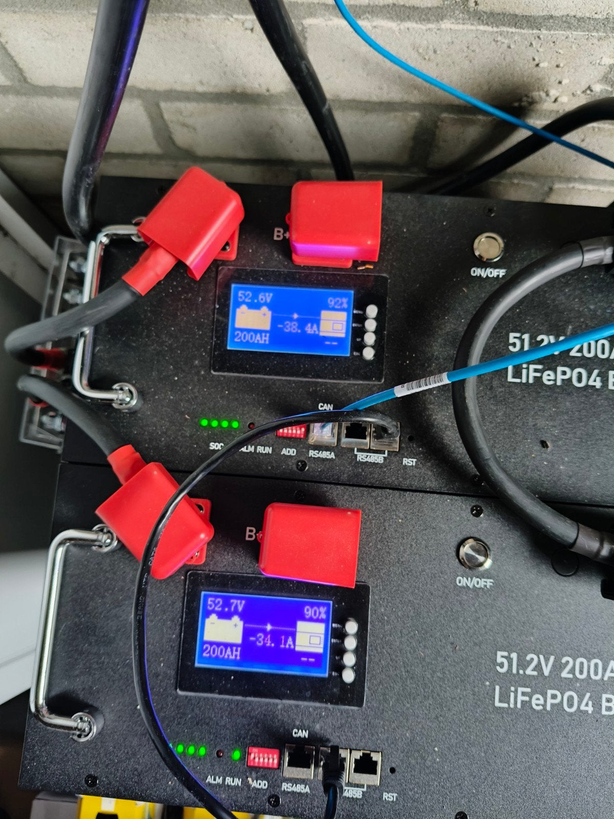 2x 10kWh LiFePO4 Thuisaccu (51,2V 200Ah) - Z.G.A.N., Ophalen, Zo goed als nieuw, Overige typen