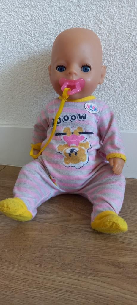 Baby born pop meisje 36cm, Ophalen of Verzenden, Gebruikt, Babypop