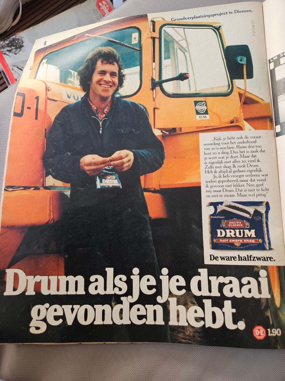 Drum Shag Reclame - volvo Diemen pagina, Ophalen of Verzenden