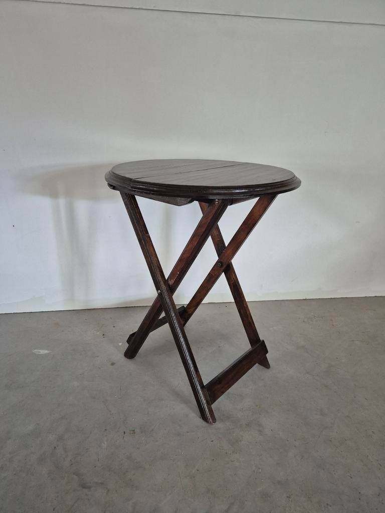 Vintage houten opklapbaar tafeltje butler , Ophalen of Verzenden