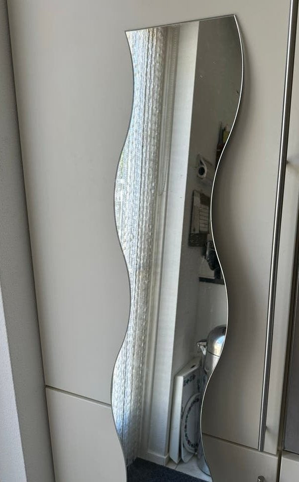Aparte spiegel 160x20 cm - Op te halen in De Meern, Huis en Inrichting, Woonaccessoires | Spiegels, Minder dan 50 cm, Gebruikt