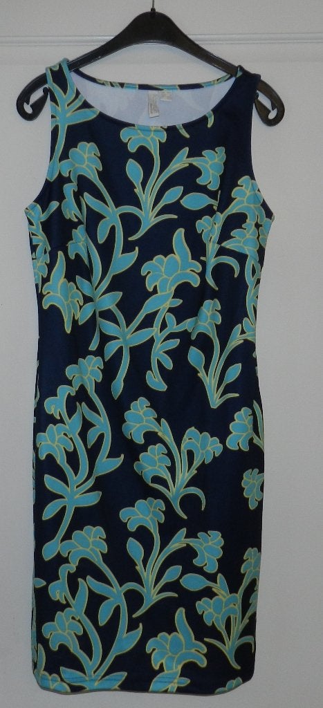 Nieuwe Bodyflirt blauw met groene jurk zonder mouwen,, Maat 38/40 (M), Nieuw, Knielengte, Verzenden
