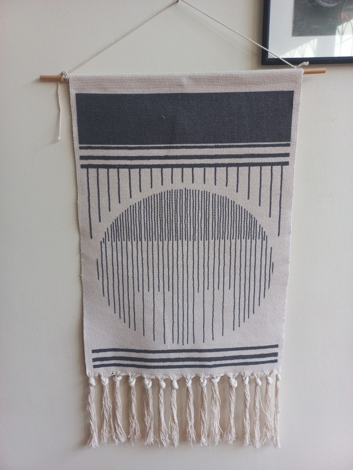Wandkleed crème grijs als nieuw, Ophalen of Verzenden, Zo goed als nieuw, Textiel
