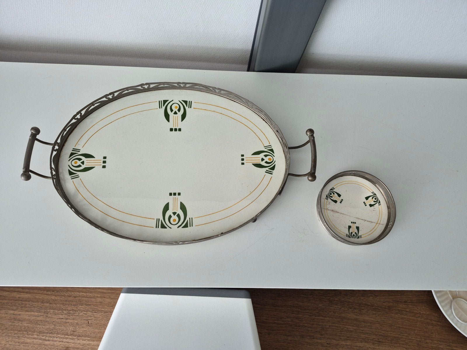 Antieke set in Jugendstil/Art Nouveau stijl(ca. 1900-1920), Ophalen of Verzenden