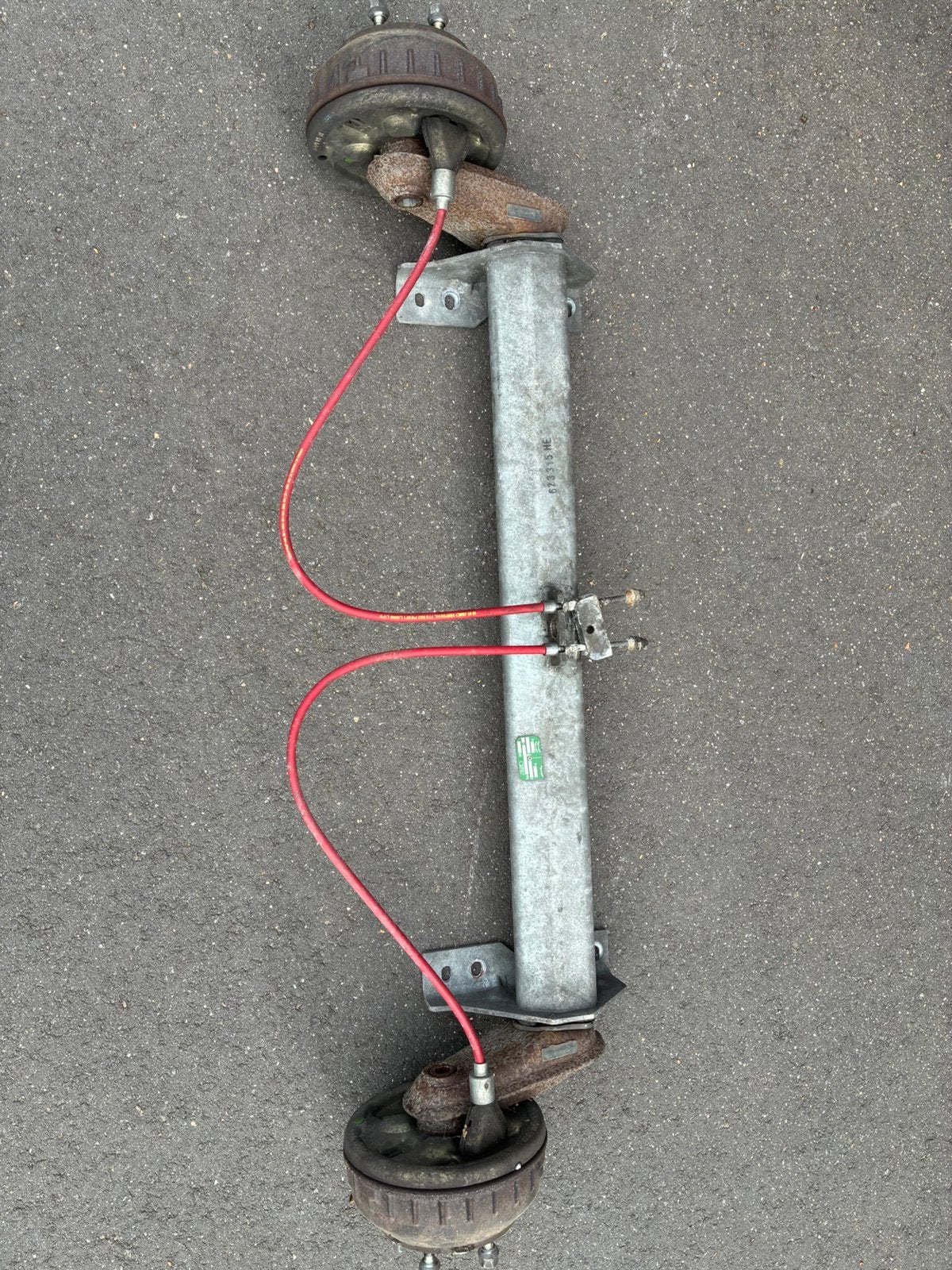 Alko as 1300 kg geremd aanhanger aanhangwagen, Ophalen, Gebruikt