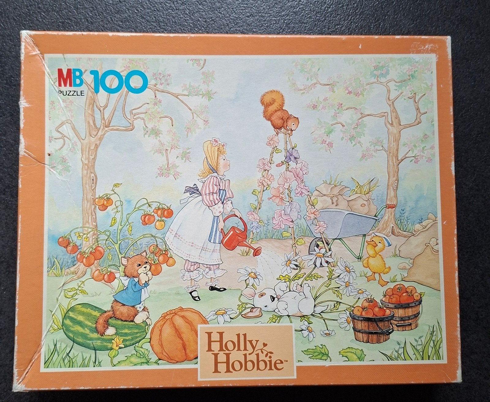 Vintage Holly Hobbie puzzel (100 stukken) 1990, Ophalen of Verzenden, Gebruikt