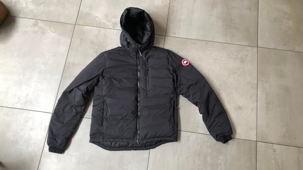Mooie  Canada Goose jas lodge hoody zwart, Ophalen of Verzenden, Zo goed als nieuw, Zwart
