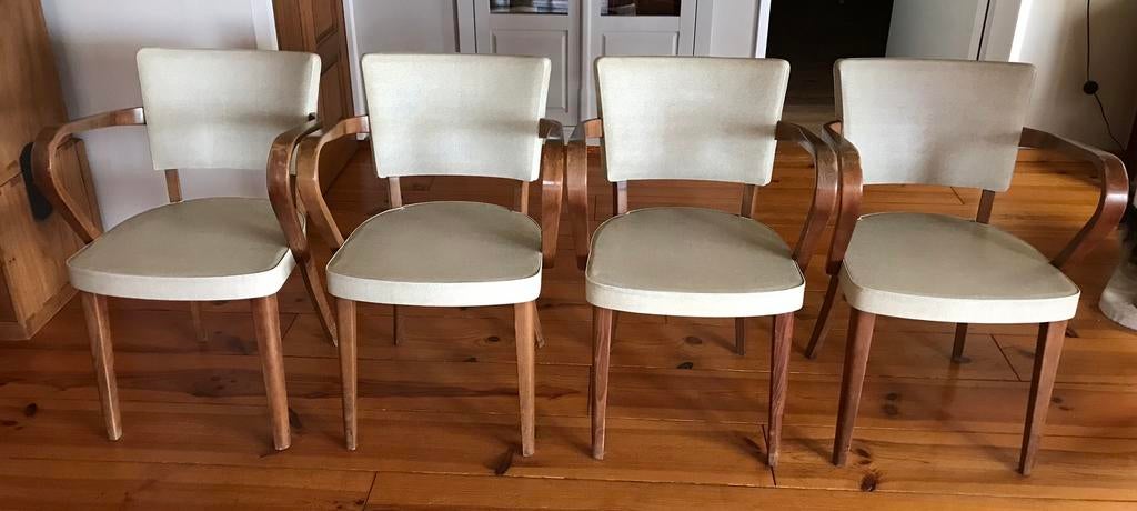 Vintage stoelen gebr Verhouden 1961, Huis en Inrichting, Stoelen, Ophalen, Overige materialen, Gebruikt, Overige kleuren
