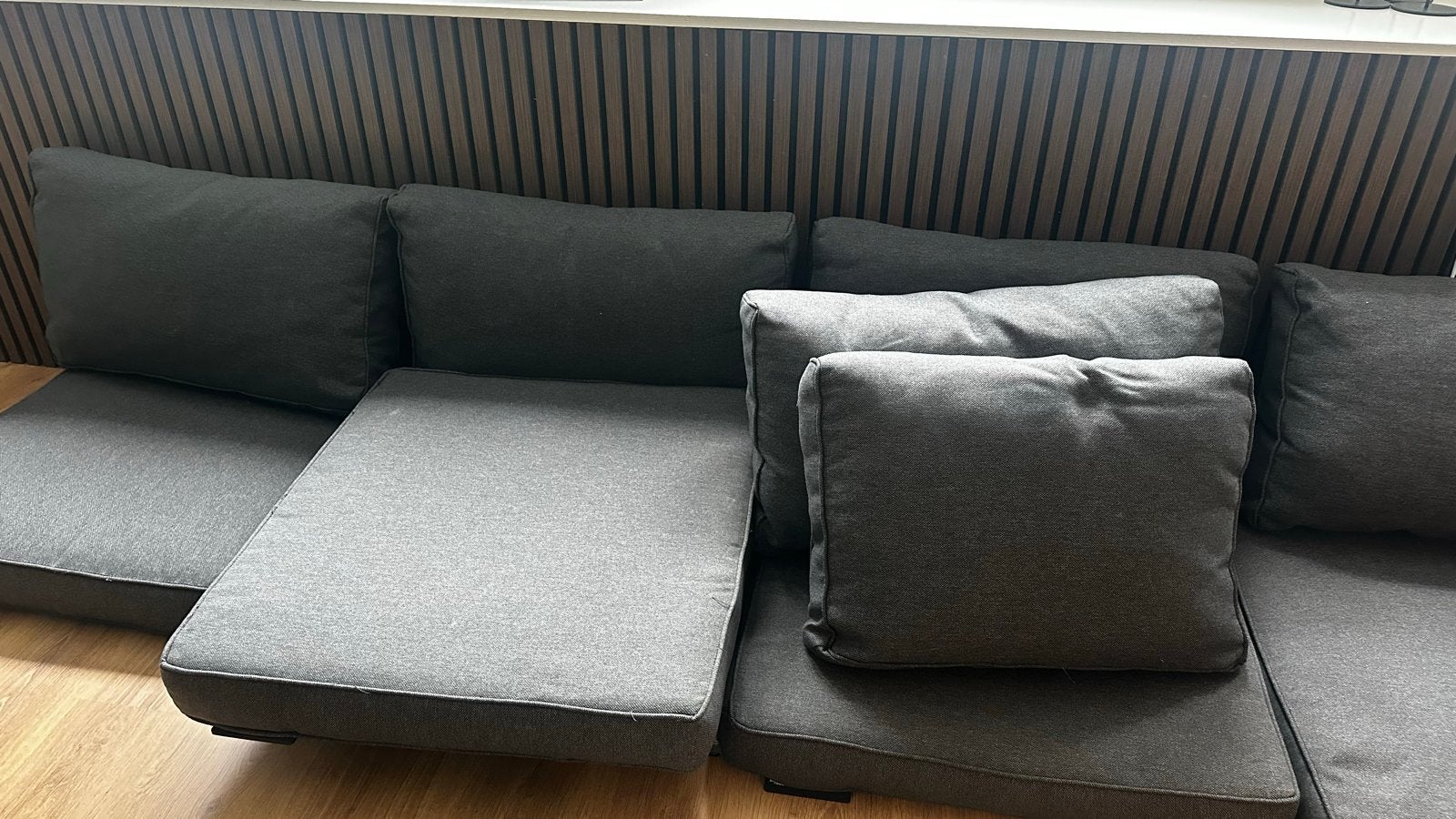 Lounge set kussens met verwarming (Sit & Heat), Huis en Inrichting, Woonaccessoires | Kussens, Ophalen, Gebruikt, Grijs, Vierkant