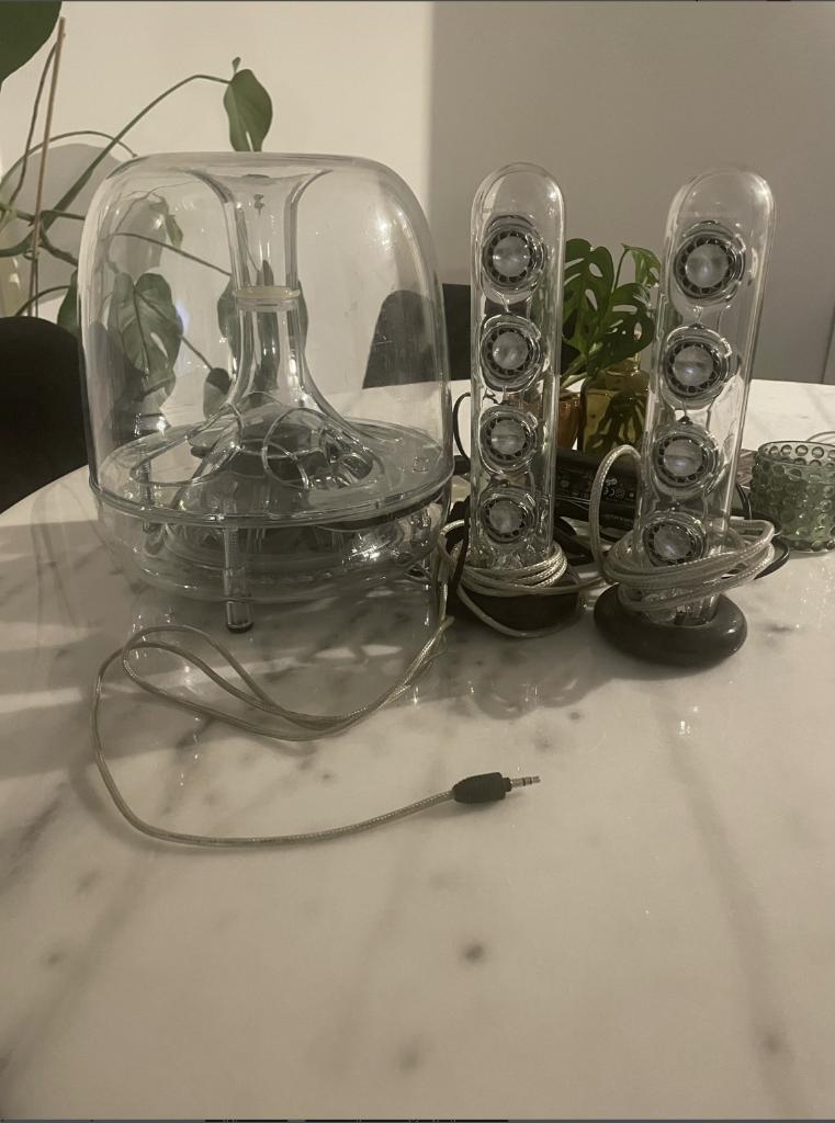 Harman Kardon SoundSticks without power adapter, Audio, Tv en Foto, Luidsprekers, Gebruikt, Subwoofer, Overige merken, Ophalen