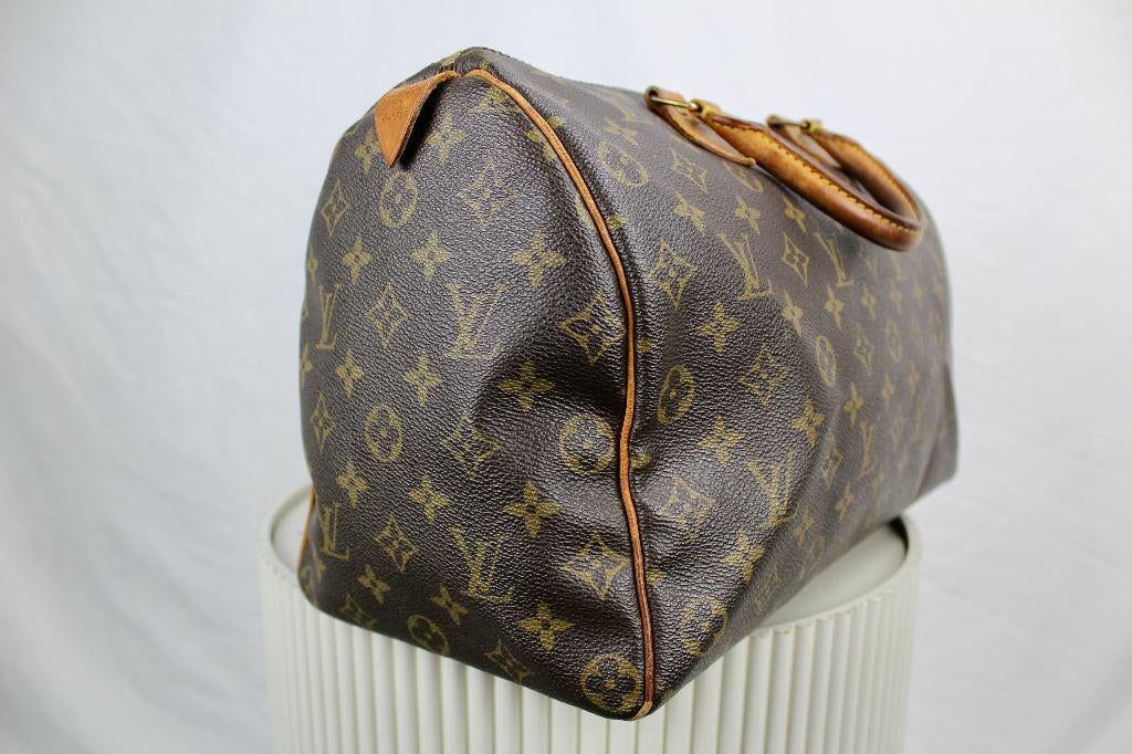 Louis Vuitton Speedy 35 - 1104, Sieraden, Tassen en Uiterlijk, Tassen | Damestassen, Gebruikt, Bruin, Ophalen of Verzenden, Lv