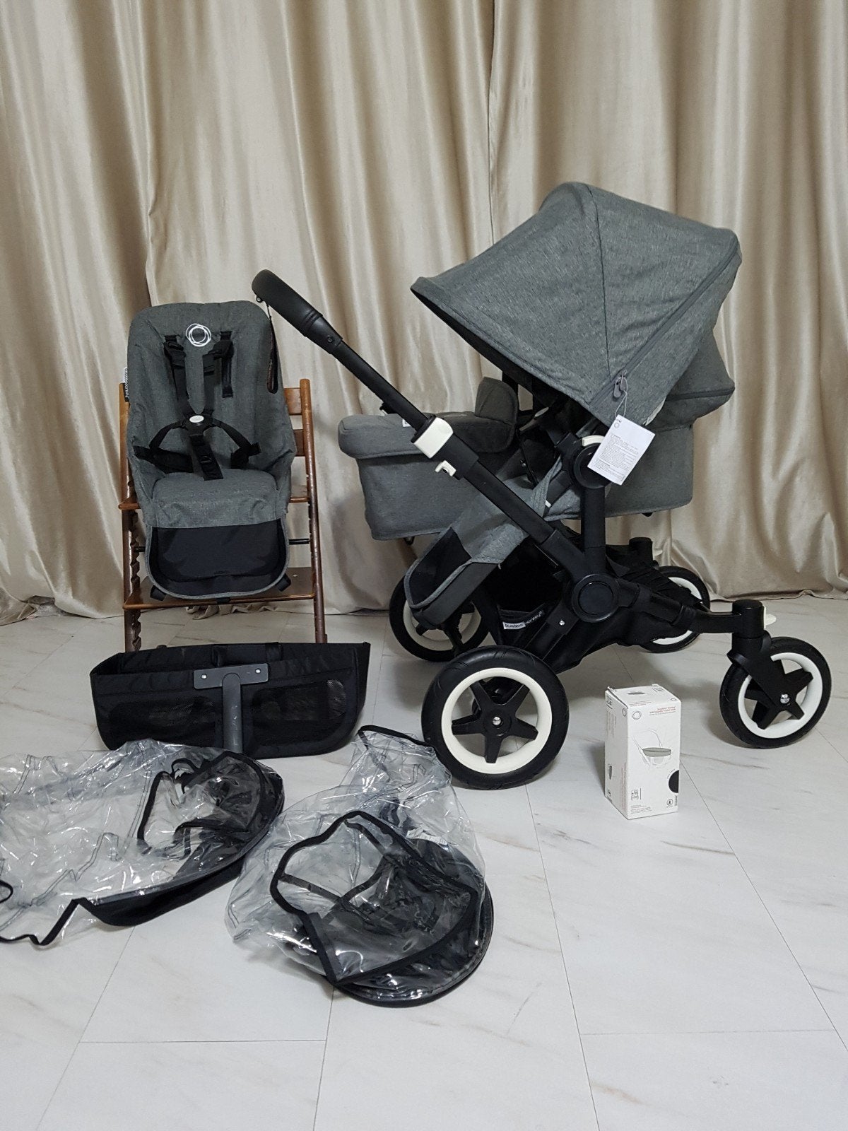 bijna Nieuw Bugaboo Donkey 3 Duo of Tweeling kinderwagen, Ophalen, Duowagen, Bugaboo, Zo goed als nieuw