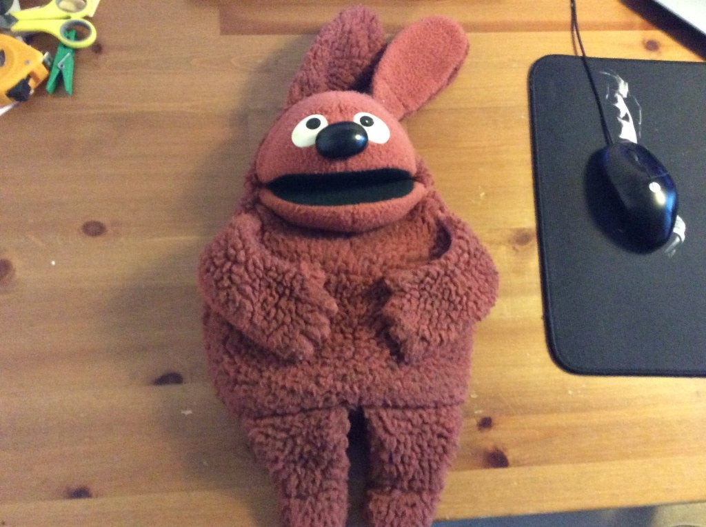 vintage Rowlf muppets handpop. Fisher Price 1977, Ophalen of Verzenden, Gebruikt