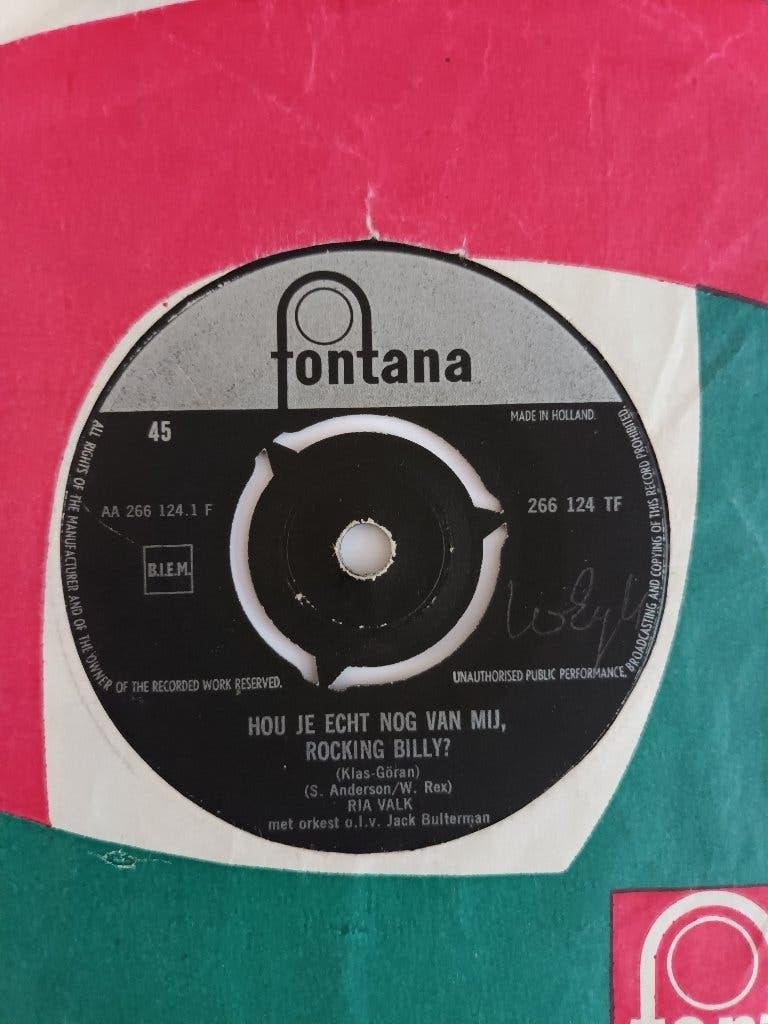 Ria Valk - Hou Je Echt Nog Van Mij, Rocking Billy, Originele persing, 7 inch, Ophalen of Verzenden, Zo goed als nieuw