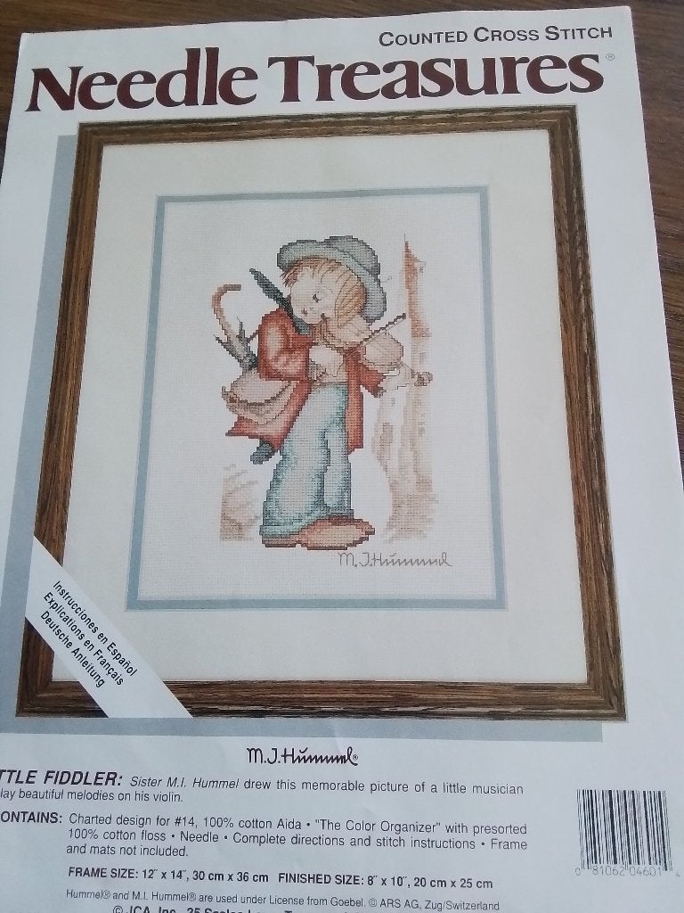Borduurpatroon hummeltje little fiddler, Hobby en Vrije tijd, Borduren en Borduurmachines, Ophalen of Verzenden, Zo goed als nieuw
