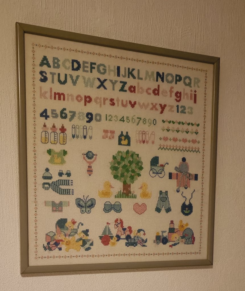 merklap borduur lijst, Ophalen, 40 cm, Overige typen, Hangend