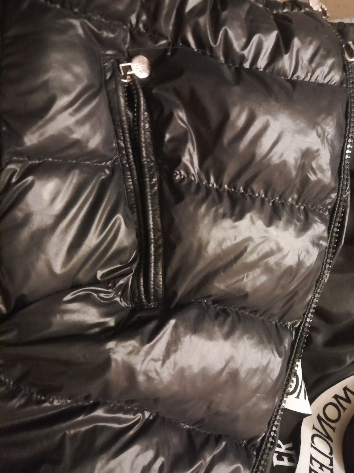 Moncler jas met defecte rits (repareerbaar), Ophalen, Moncler, Zwart, Maat 56/58 (XL)