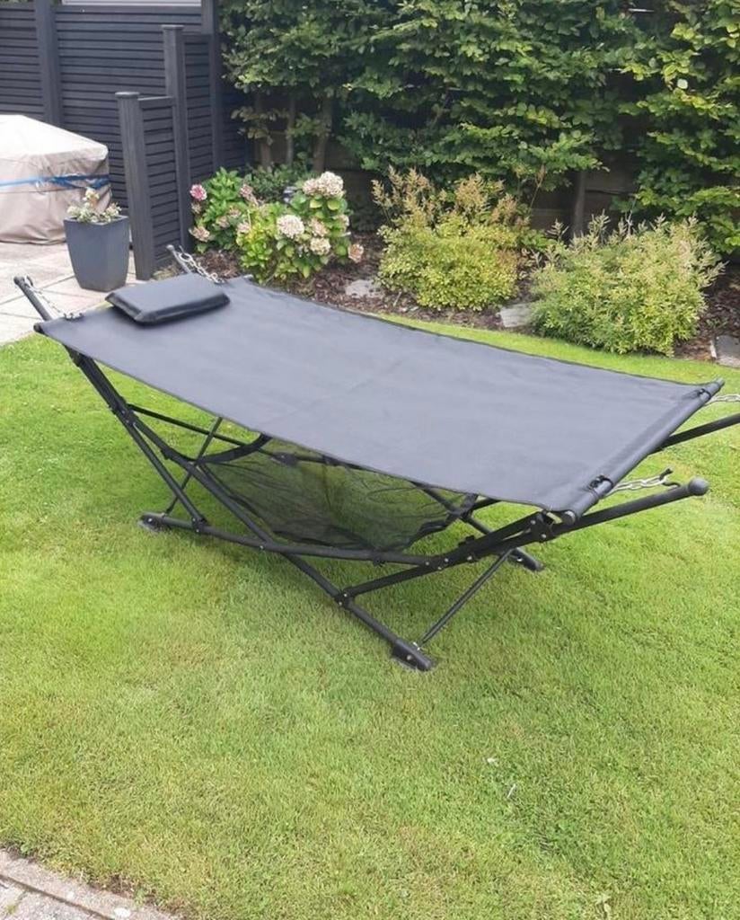 HANGMAT INKLAPBAAR, Tuin en Terras, Hangmatten, Ophalen, Zo goed als nieuw, Eenpersoons, Inklapbaar