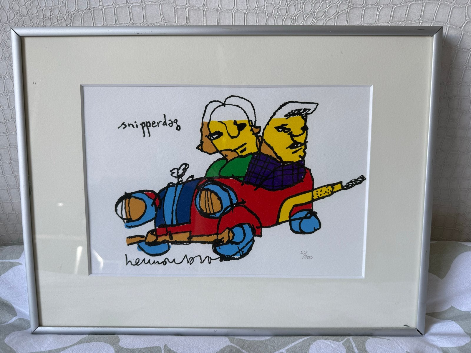Herman Brood - Zeefdruk "Snipperdag" (10/200), Gelimiteerde oplage, Ophalen, Zeefdruk