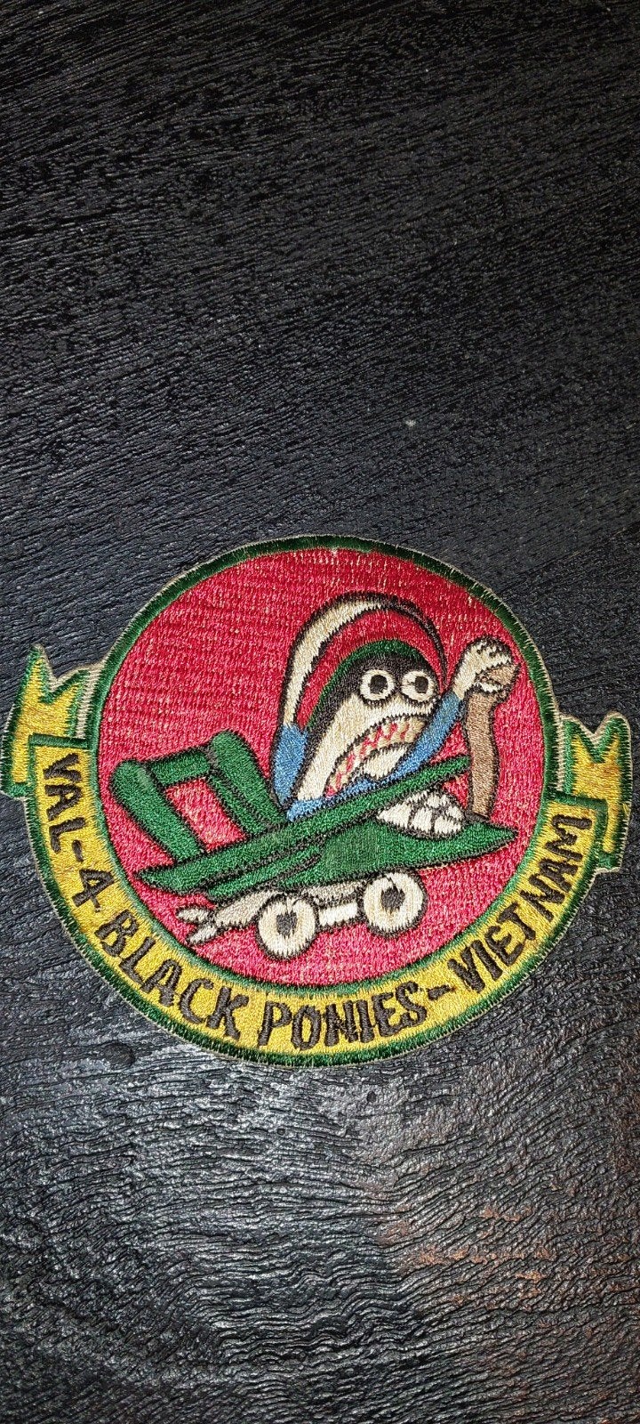 BLACK PONIES - Air Attack Patch - US NAVY - VAL-4 - BRONCOS, Ophalen of Verzenden, Marine, Amerika, Embleem of Badge