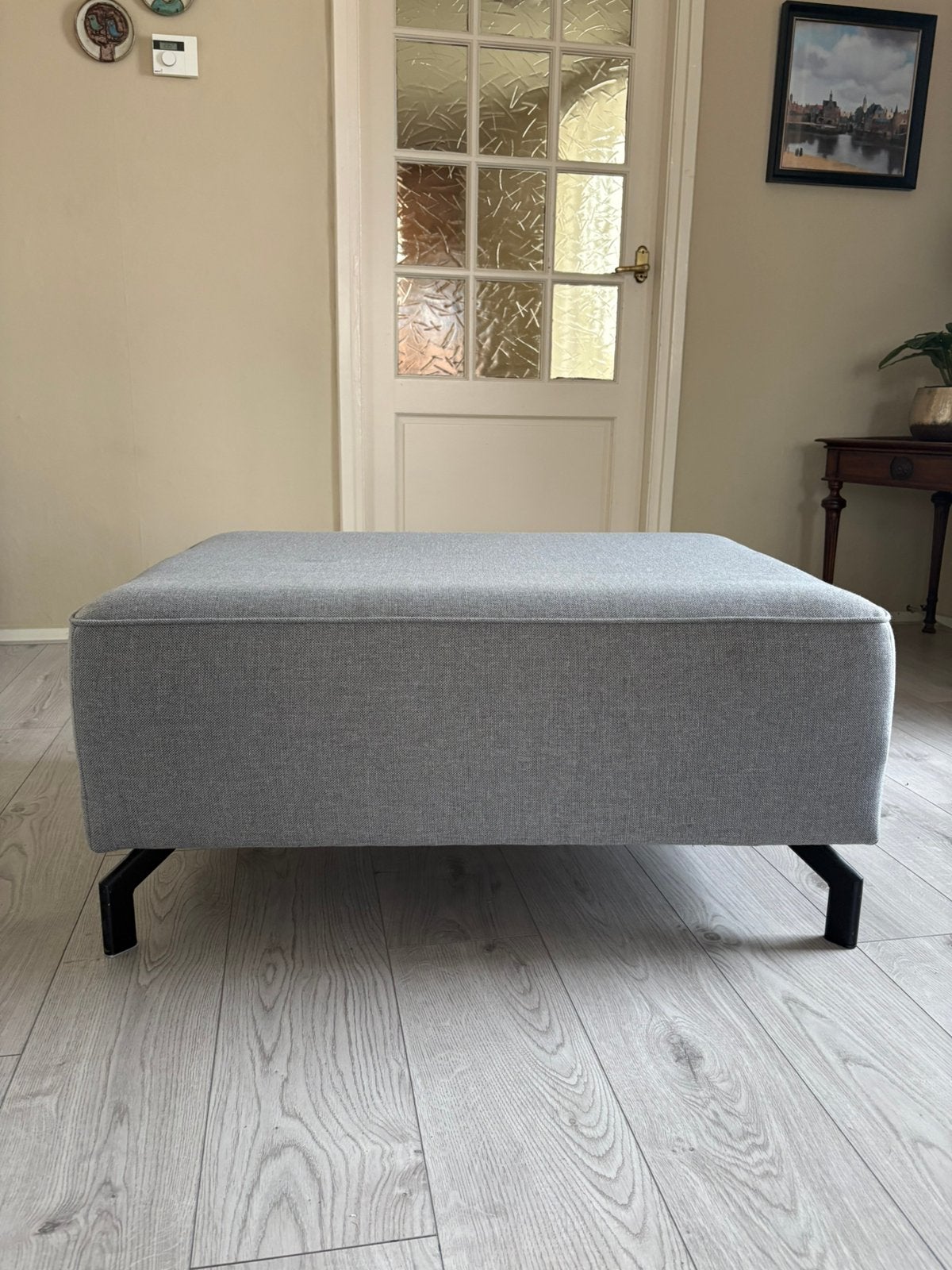 Hocker grijs 96x72x43, Ophalen, Zo goed als nieuw