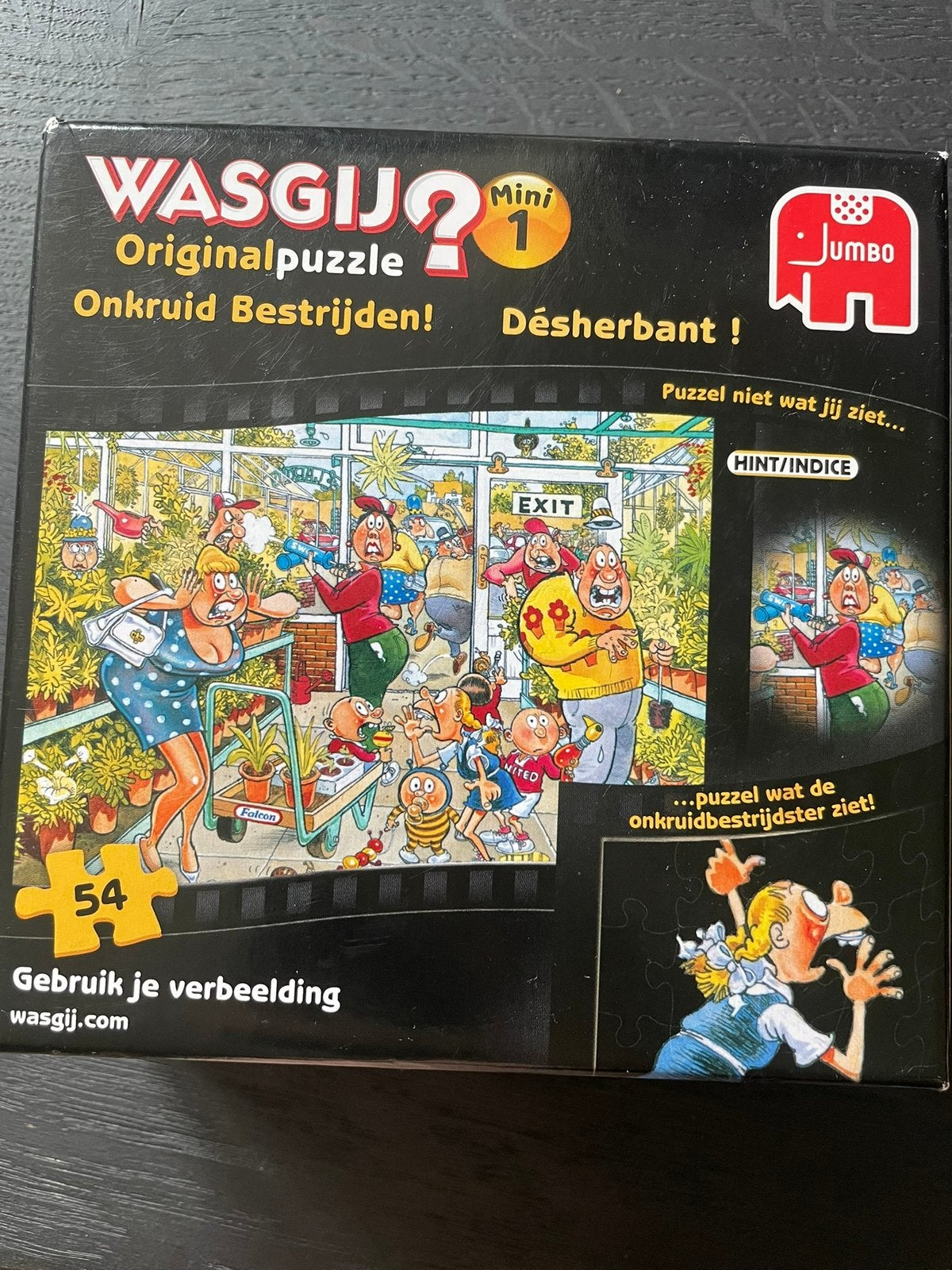 Wasgij mini 54 stukjes onkruid bestrijden, Hobby en Vrije tijd, Denksport en Puzzels, Ophalen of Verzenden, Minder dan 500 stukjes