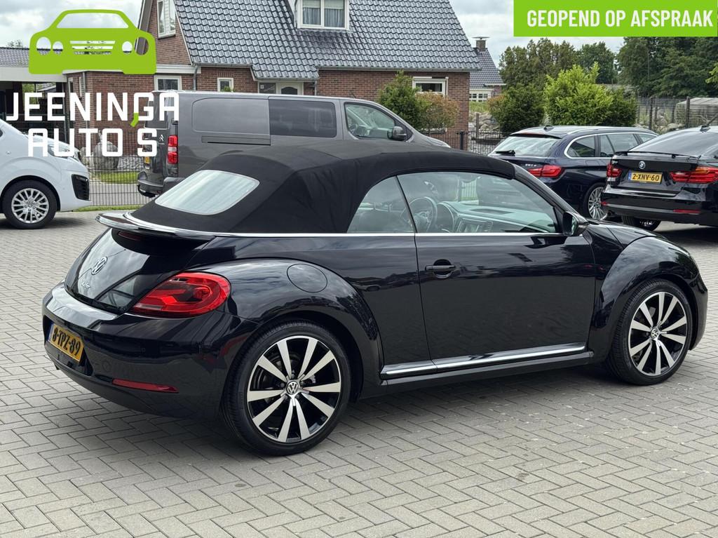 Volkswagen Beetle Cabriolet 1.4 TSI Sport|Diamond Leder|Navi, Auto's, Euro 5, Gebruikt, Cabriolet, Zwart