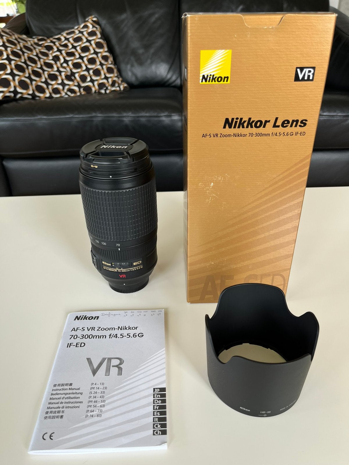 Nikon 70-300mm AF-S VR f/4.5-5.6 G IF-ED lens in nieuwstaat., Audio, Tv en Foto, Fotografie | Lenzen en Objectieven, Ophalen of Verzenden