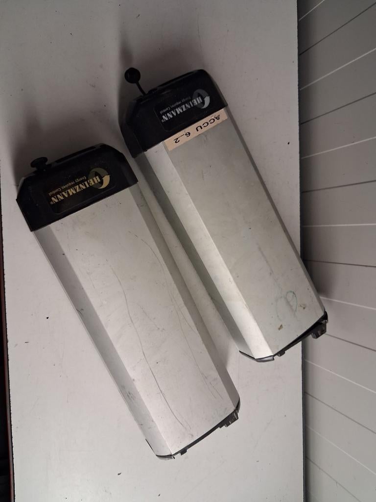 2 stuks defecte fiets accu's Heinzmann directpower 36volt, Www.Heinzmann.nl, Ophalen of Verzenden, Heinzmann, Pyter jurjensstrjitte stiens