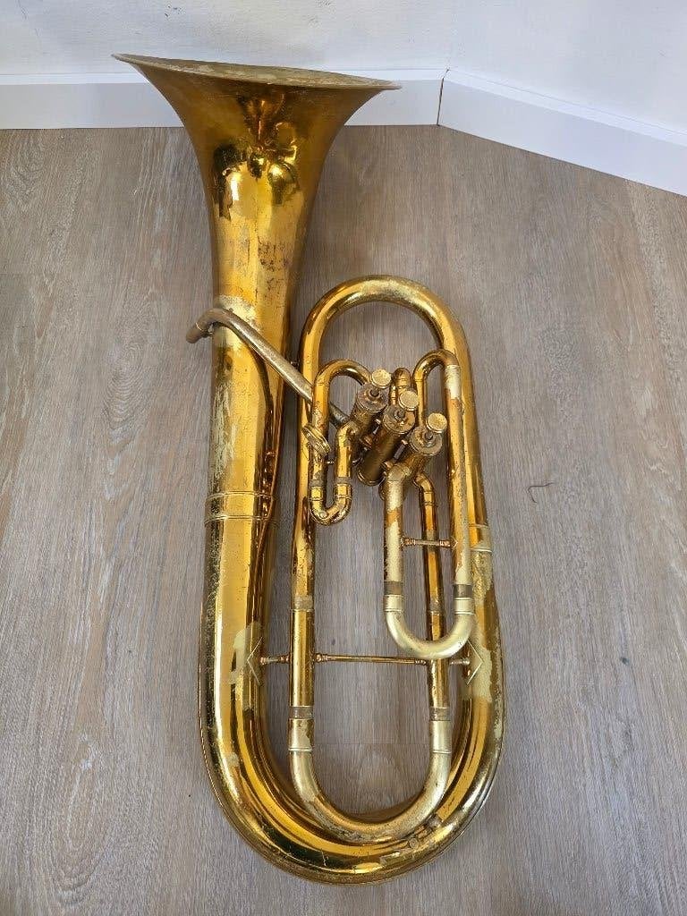 Vintage Euphonium/Tenortuba - Gebruikt, Ophalen of Verzenden, Gebruikt, Euphonium of Tenortuba