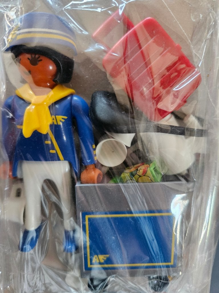 playmobil Special Plus stewardess met trolley, Ophalen of Verzenden, Zo goed als nieuw, Complete set