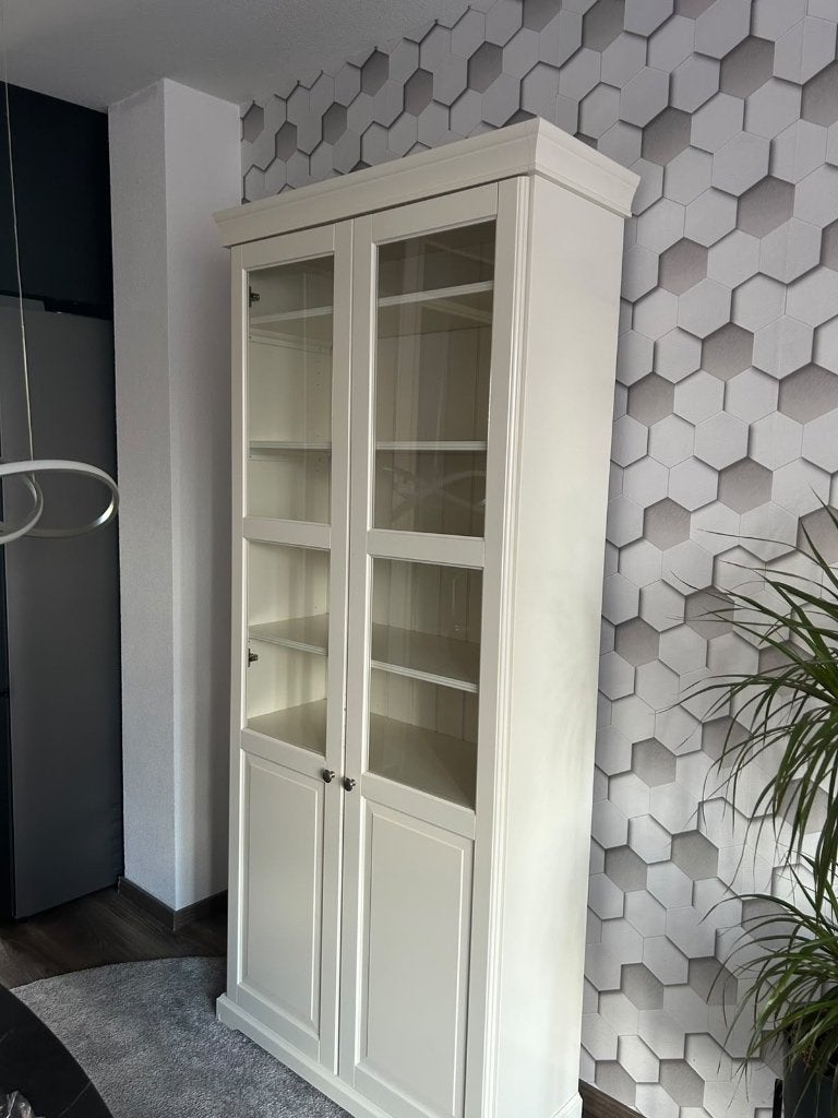 Liatorp Ikea vitrinekast boekenkast, Ophalen, Gebruikt, 50 tot 100 cm, 150 tot 200 cm