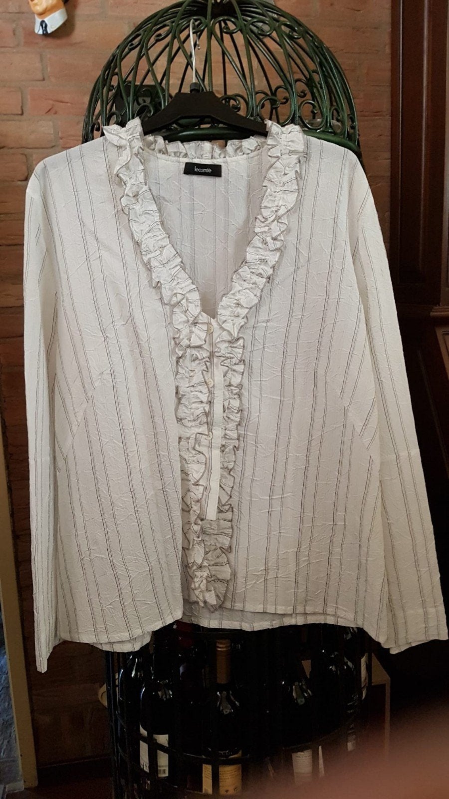 Blouse van het merk Le Comte. Maat 44, Kleding | Dames, Verzenden, Wit, Maat 42/44 (L), Zo goed als nieuw