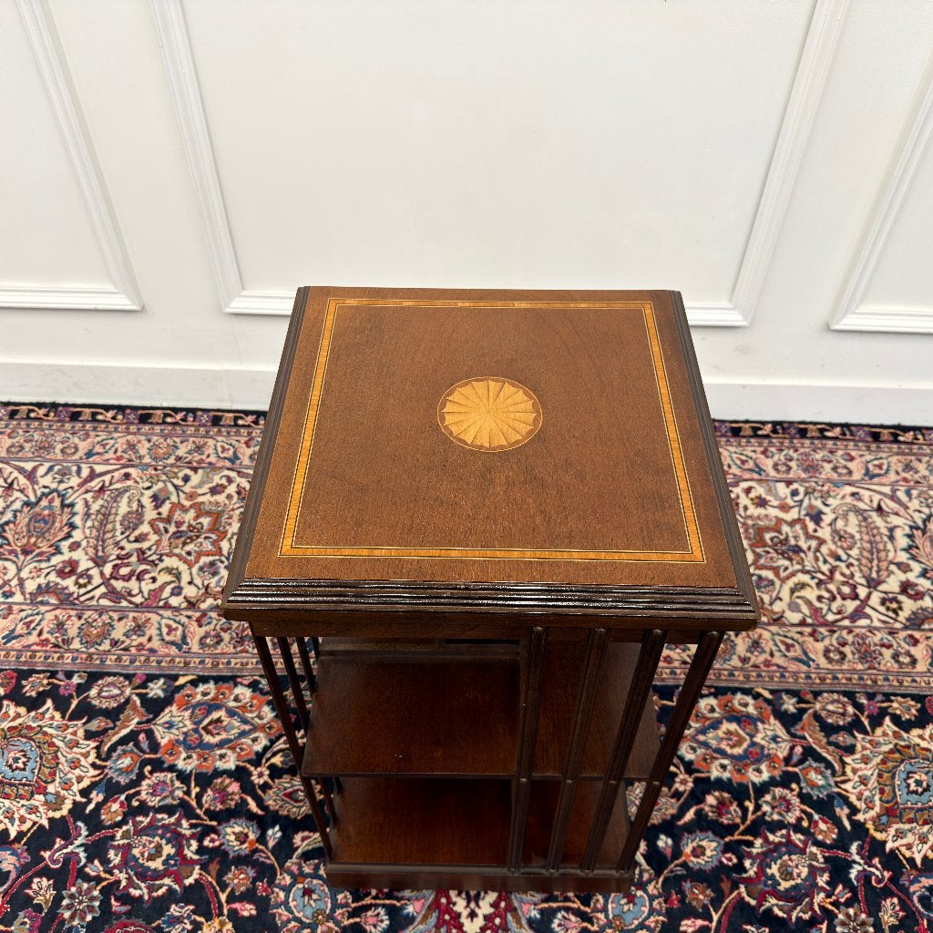 Klassiek Engelse Boekenmolen Marqueterie Inleg, Ophalen of Verzenden