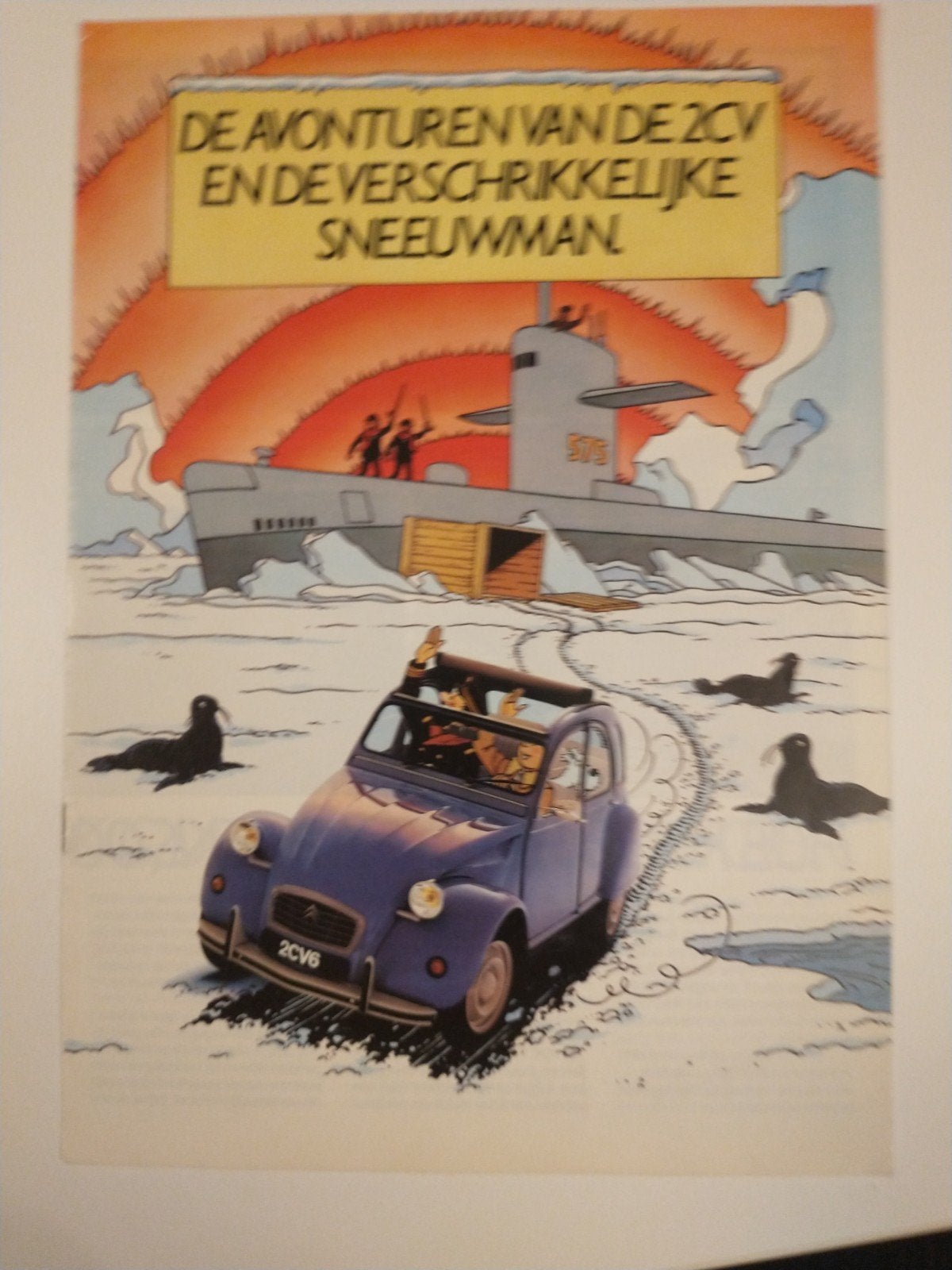 Reclamefolder Citroën 2CV - De Avonturen van de Sneeuwman, Ophalen of Verzenden, Gelezen, Citroën, Onbekend