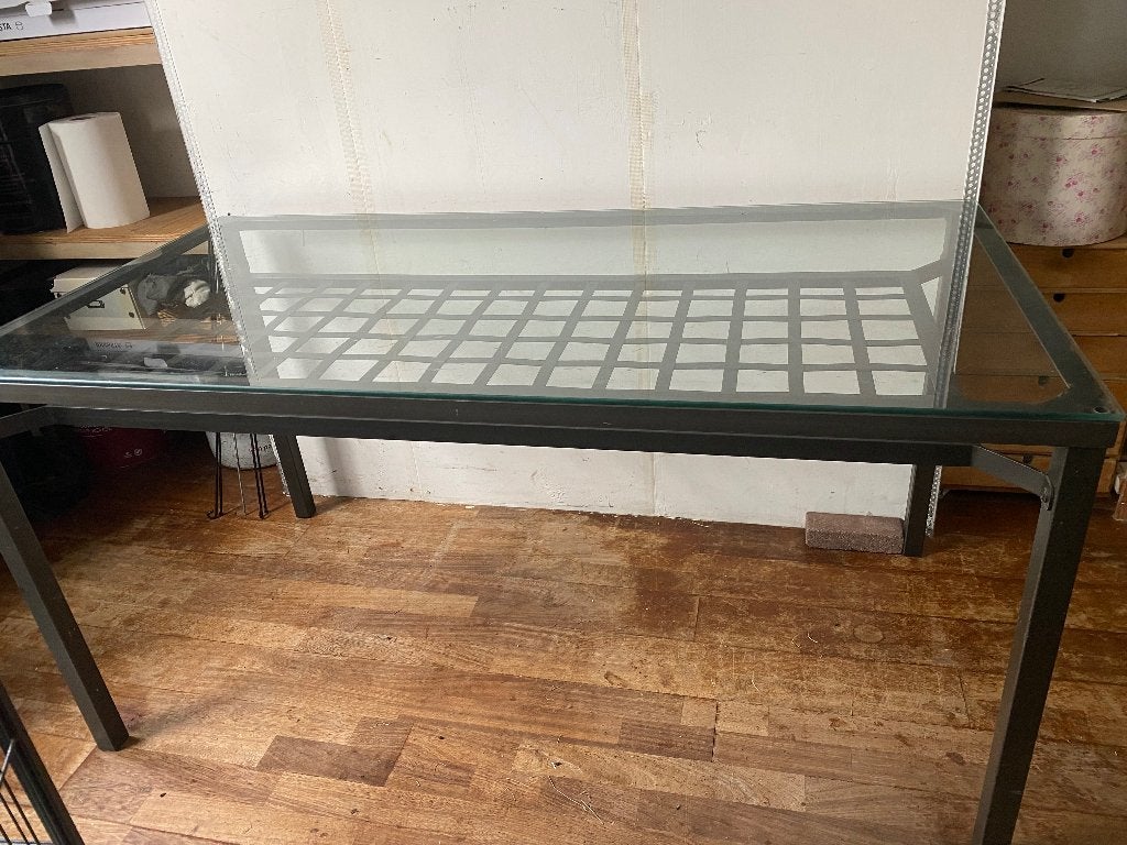 Tafel, Huis en Inrichting, Ophalen, Strak, Gebruikt, 100 tot 150 cm