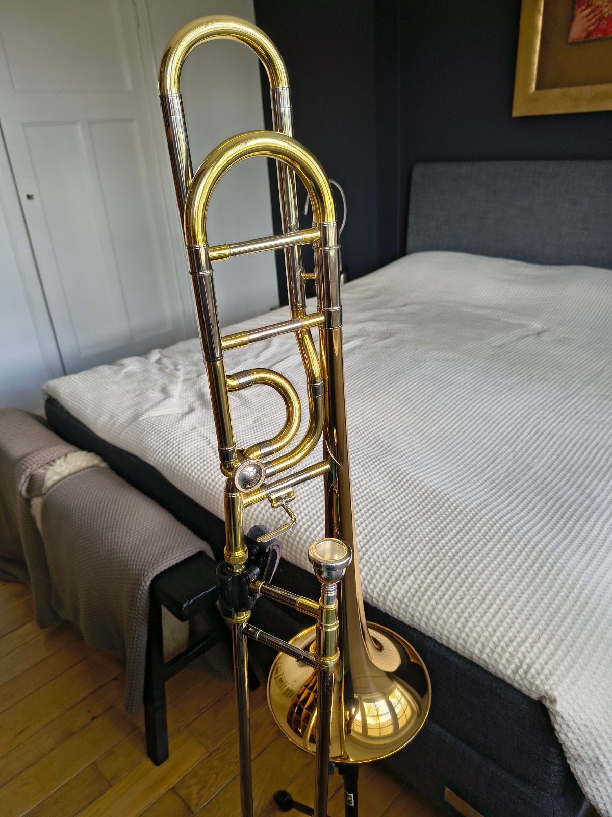 Jupiter JSL-636 R-O /JTB1150FRO Tenortrombone met Kw.ventiel, Ophalen, Zo goed als nieuw, Tenor