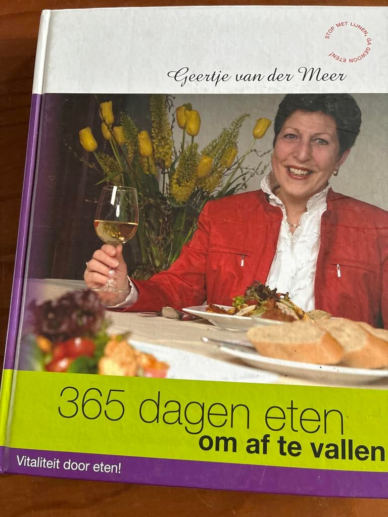 365 dagen eten om af te vallen - Geertje van der Meer, Boeken, Hoofdgerechten, Ophalen of Verzenden, Zo goed als nieuw, Gezond koken