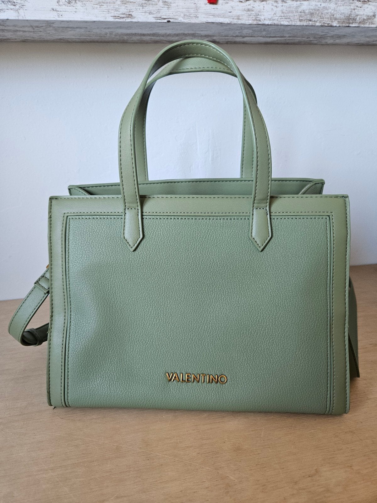 Valentino Handtas, Sieraden, Tassen en Uiterlijk, Tassen | Damestassen, Ophalen of Verzenden, Zo goed als nieuw, Groen, Handtas