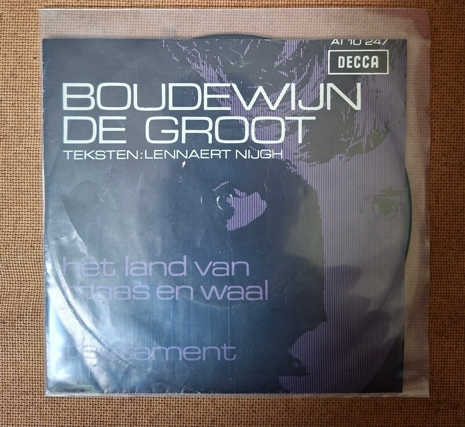 Groot, Boudewijn de  - Testament - Single is TOP, Cd's en Dvd's, Ophalen of Verzenden, Gebruikt, 7 inch, Nederlandstalig