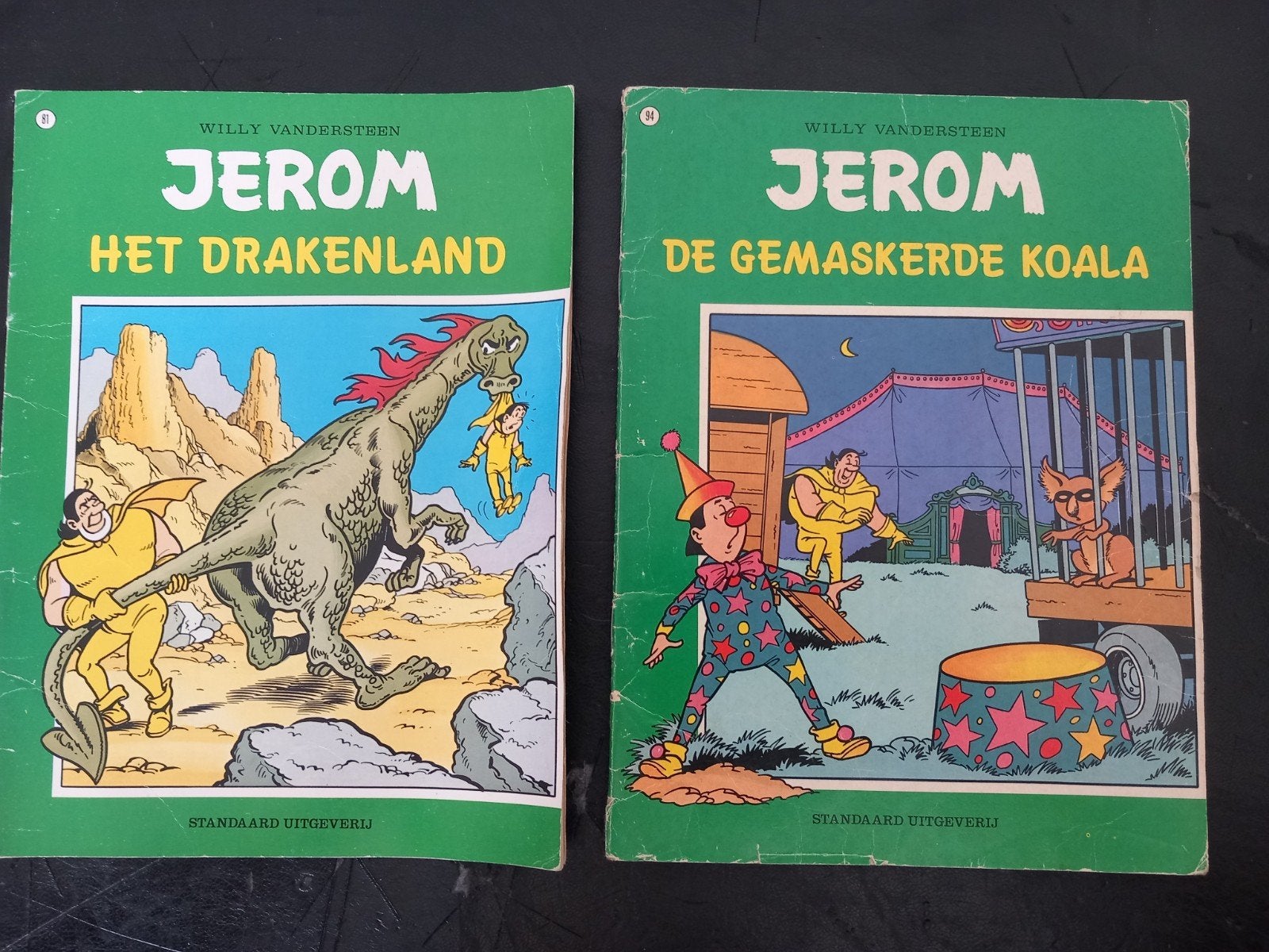 Jerom stripboeken: Het Drakenland & De Gemaskerde Koala, Boeken, Stripboeken, Meerdere stripboeken, Ophalen of Verzenden, Gelezen