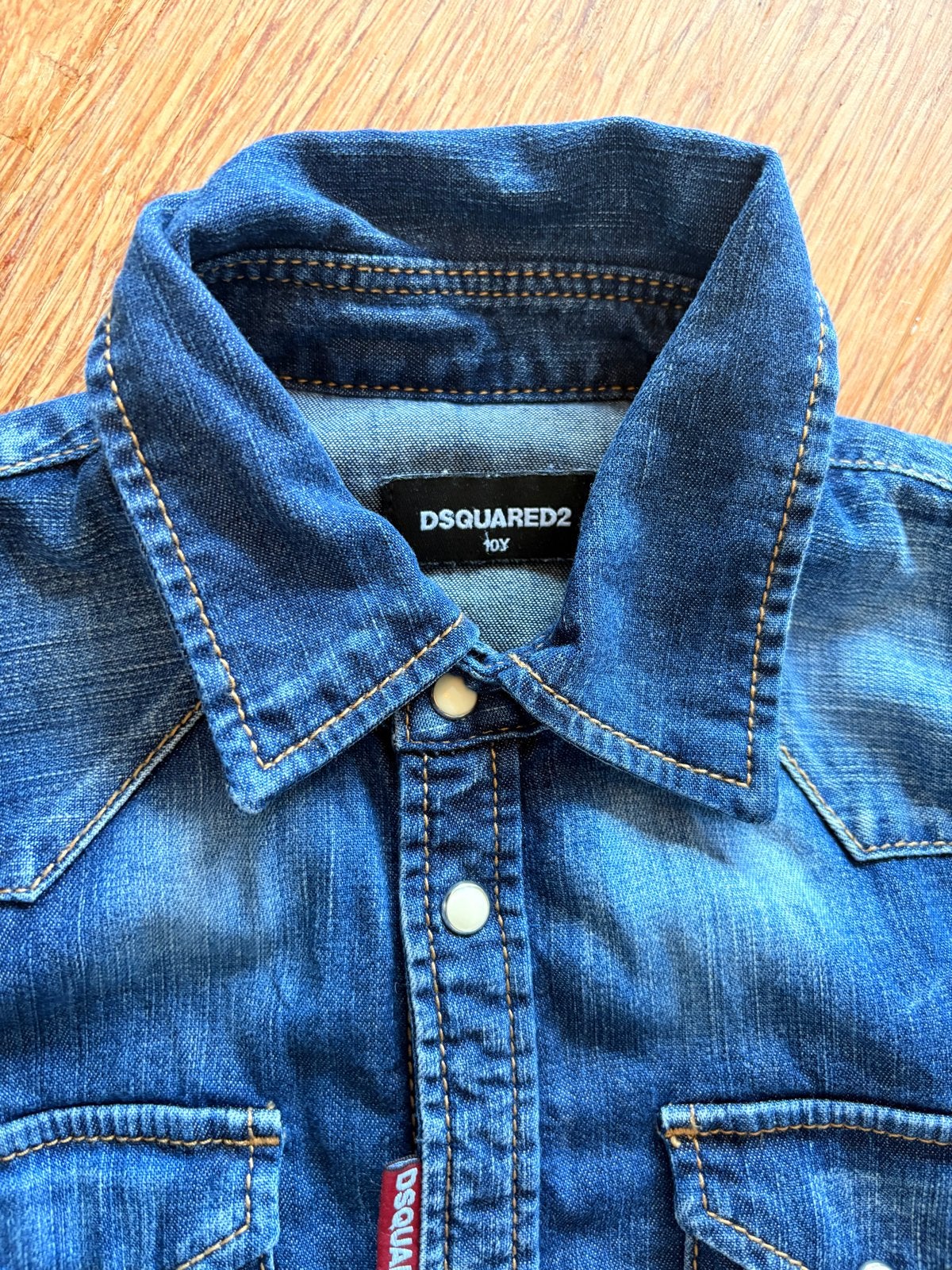 Dsquared2 spijkerblouse voor jongen, 10y, Ophalen of Verzenden, Gebruikt, Jongen