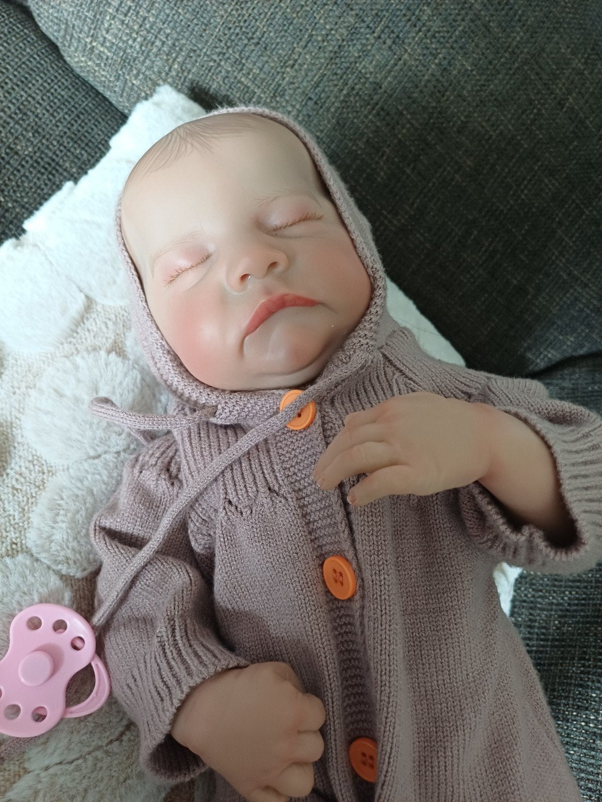 2 Reborn poppen - Realistische babypoppen, Ophalen of Verzenden, Zo goed als nieuw, Babypop
