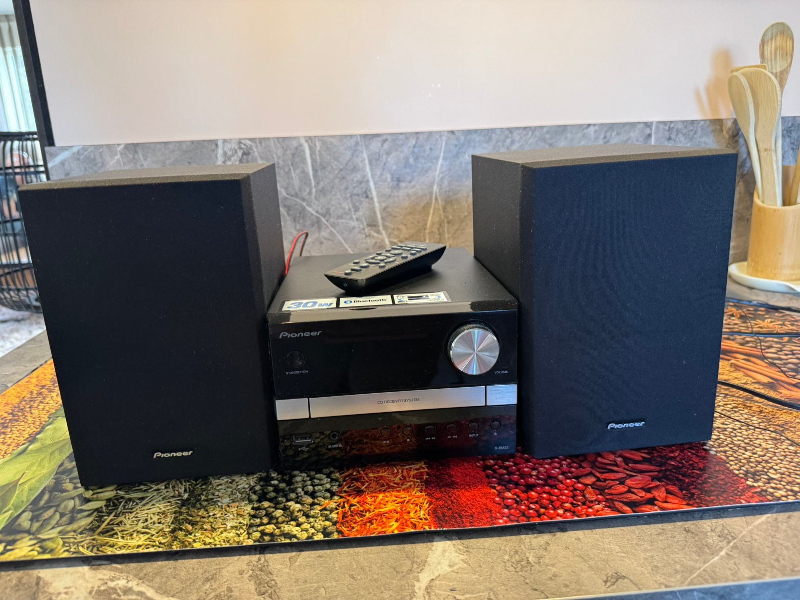 Pioneer X-EM22 Micro HiFi-set  Bluetooth & Afstandsbediening, Ophalen of Verzenden, Zo goed als nieuw, Cd-speler, Pioneer