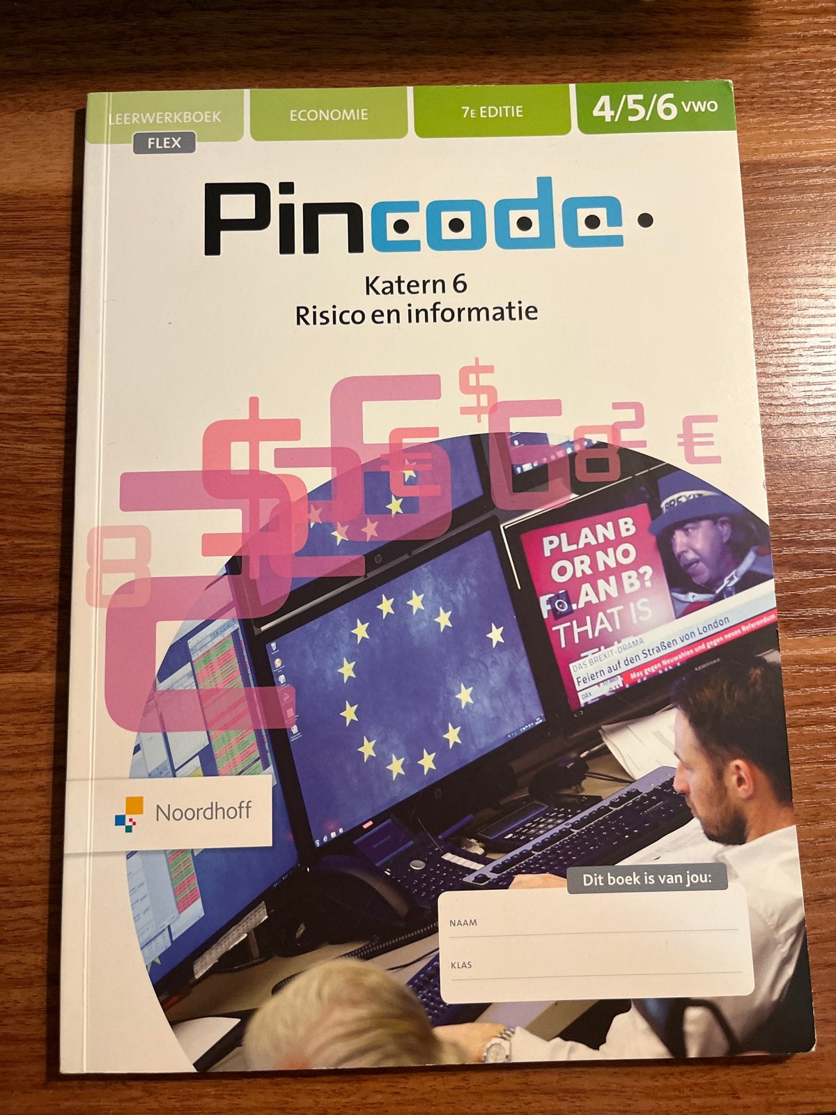 Pincode Katern 6 Risico en informatie 4/5/6 vwo, Ophalen of Verzenden, Zo goed als nieuw